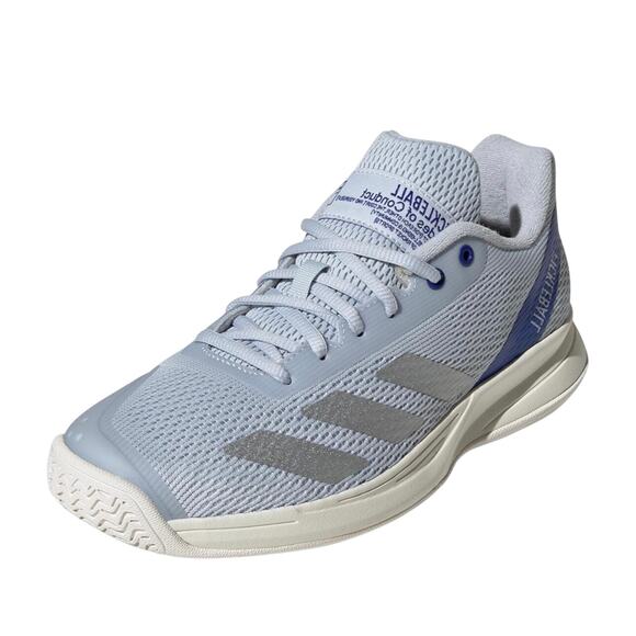 Adidas Courtflash Pickleball Halo Blue Silver court shoe sneaker Women’s 8 NIB - Picture 6 of 10